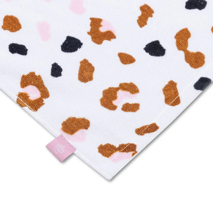 Beach Towel Cotton - Khaki - Leopard - 135 x 65 cm