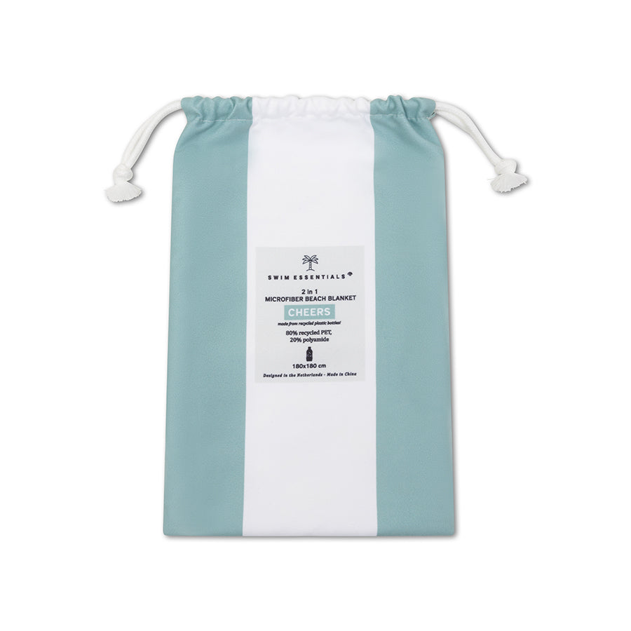 Beach Towel Microfiber - Green - Cheers - 180 x 180 cm