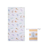 Beach Towel Microfiber - Multicolor - Wild Life - 135 x 65 cm