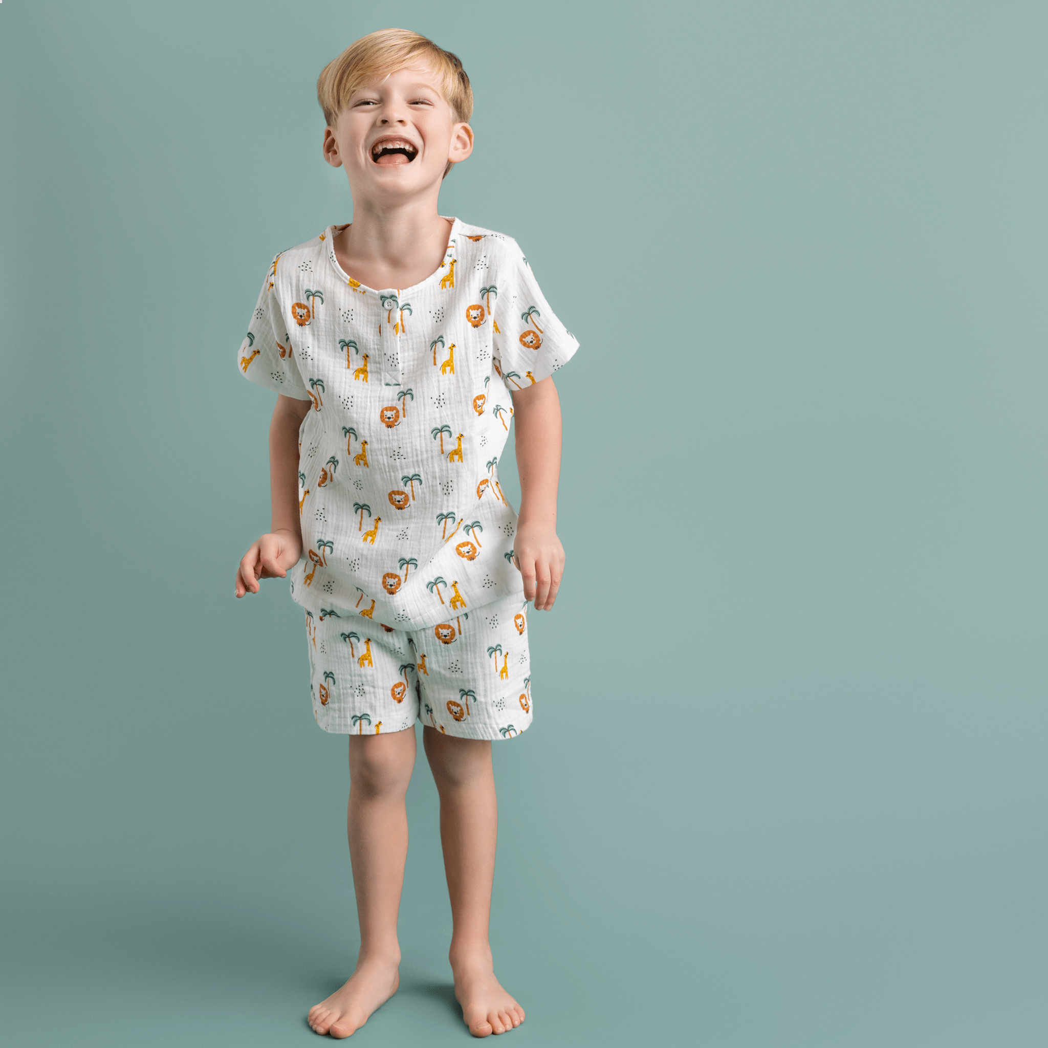 Beachwear Boys - Muslin - Multicolor - Jungle