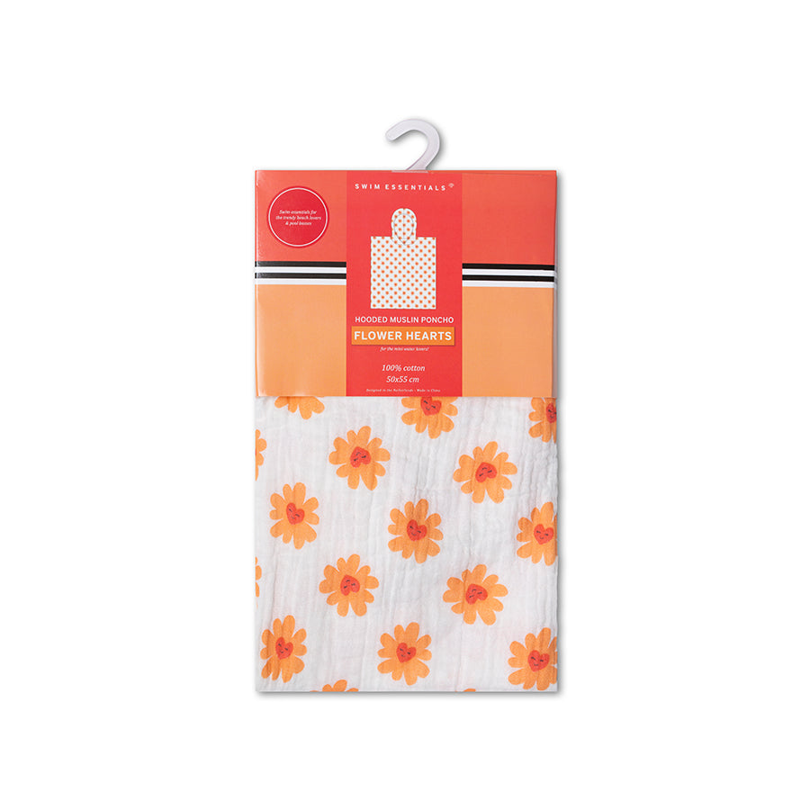 Beach Poncho - Multicolor - Floral Love - 50 x 50 cm