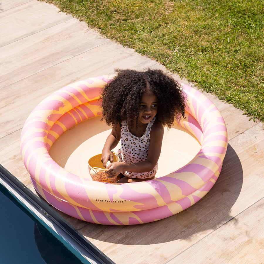 Kids Pool - Pink - Vibrant Stripes