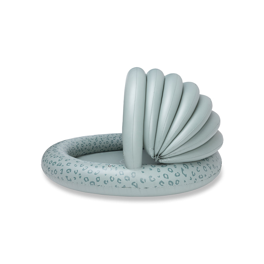 Kids Pool - Green - Leopard - Ø 100 cm with Canopy