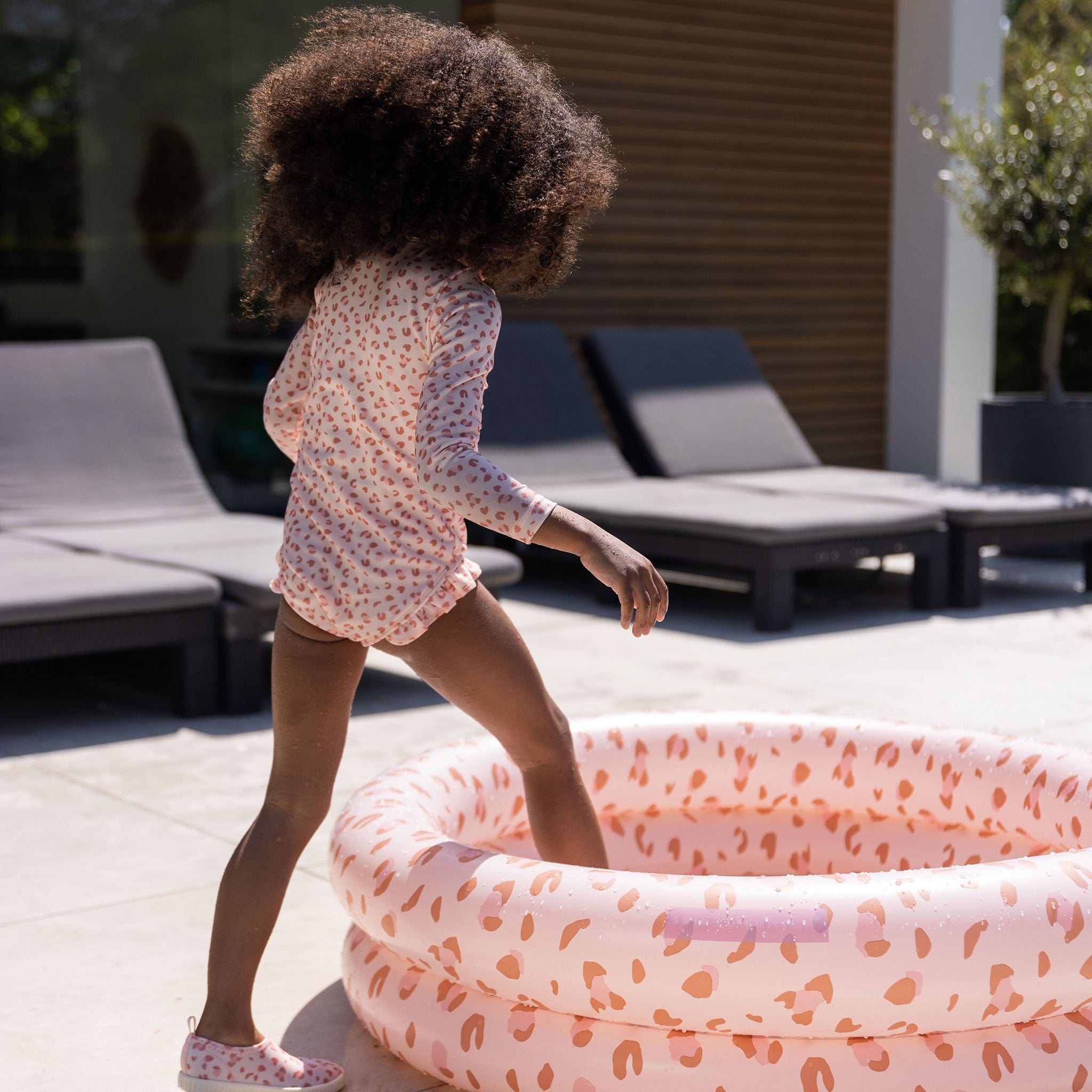Kids Pool - Old Pink - Leopard - Ø 100 cm
