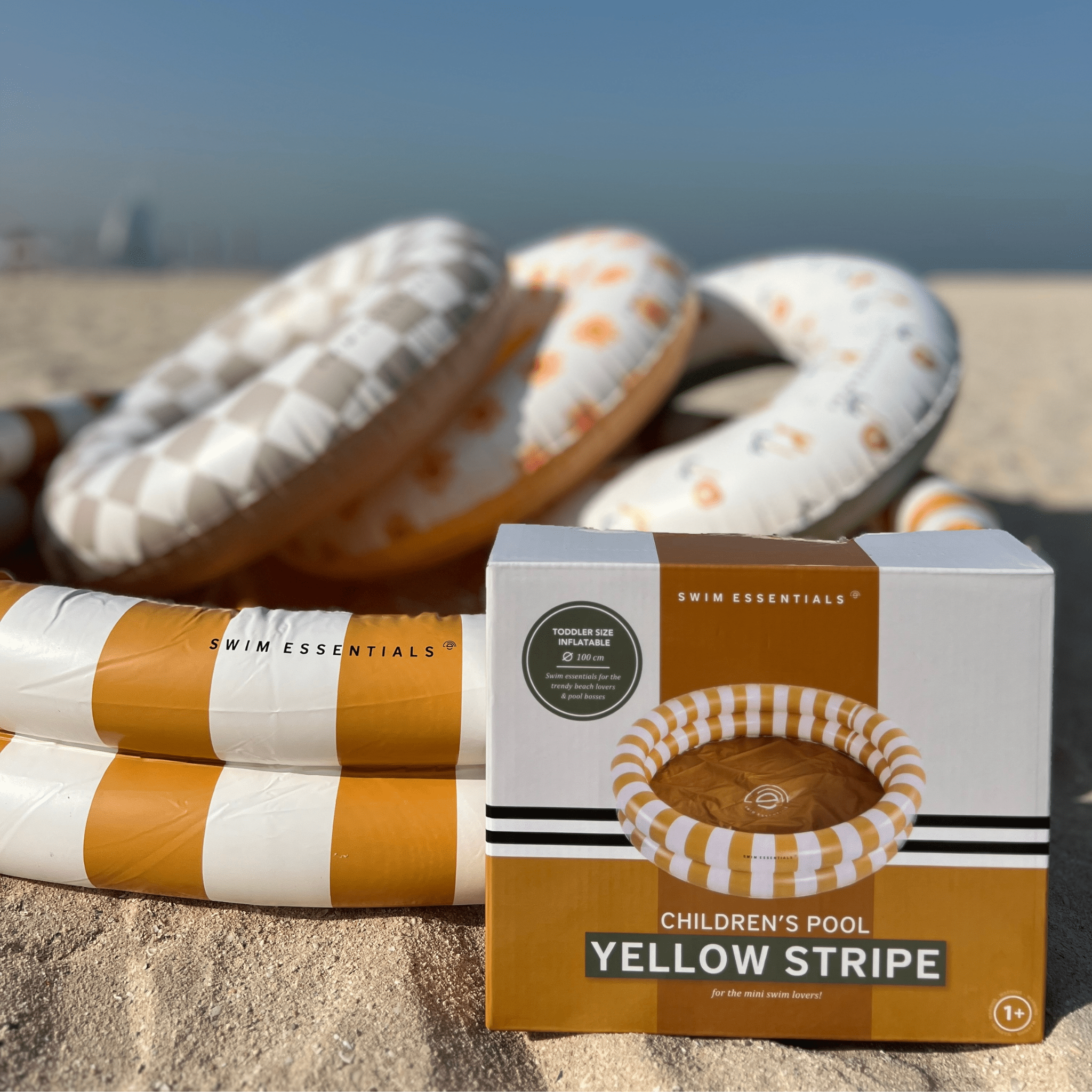 Kids Pool -  Yellow/White - Flow - Ø 100 cm