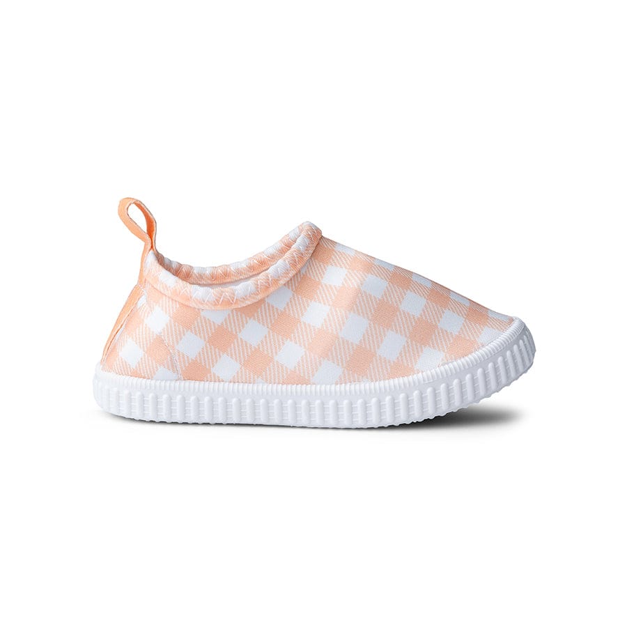 Kids Water Shoes - Orange/White - Sunset Grid