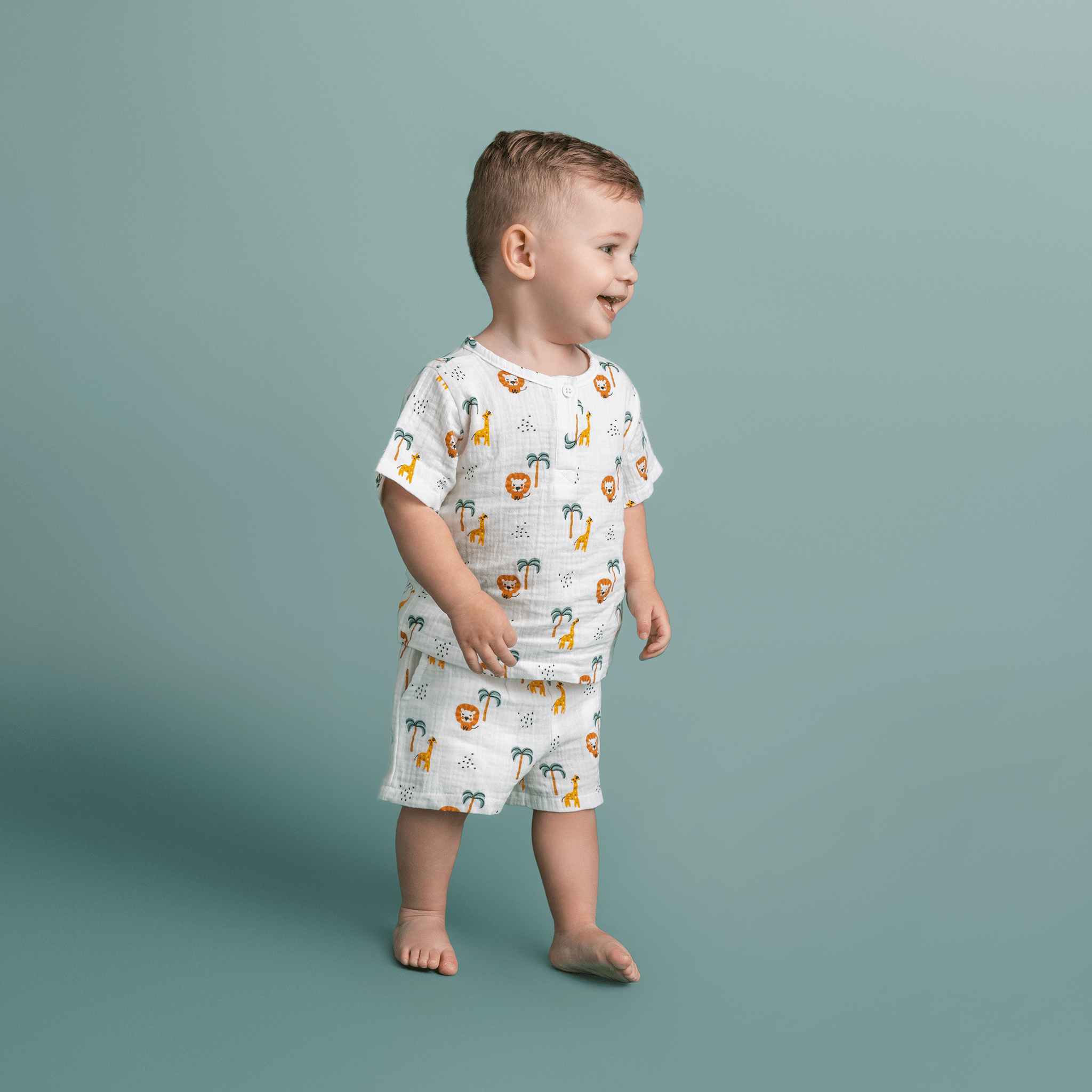Beachwear Boys - Muslin - Multicolor - Jungle