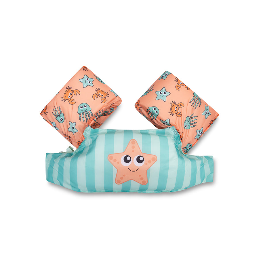 Puddle Jumper - Green/Pink - Animal Bands - 2/6 Years