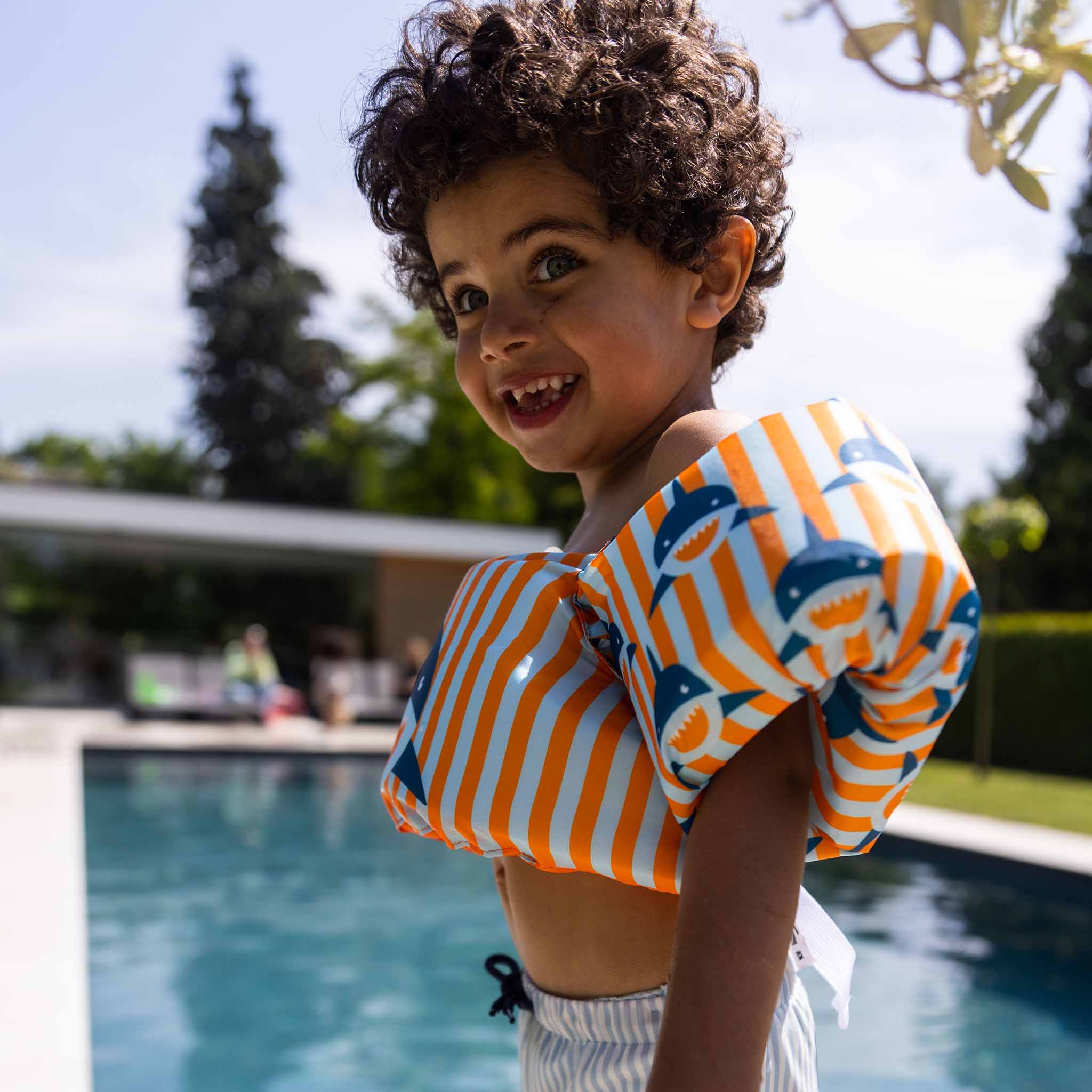 Puddle Jumper - Multicolor - Tropical Shark - 2/6 Years