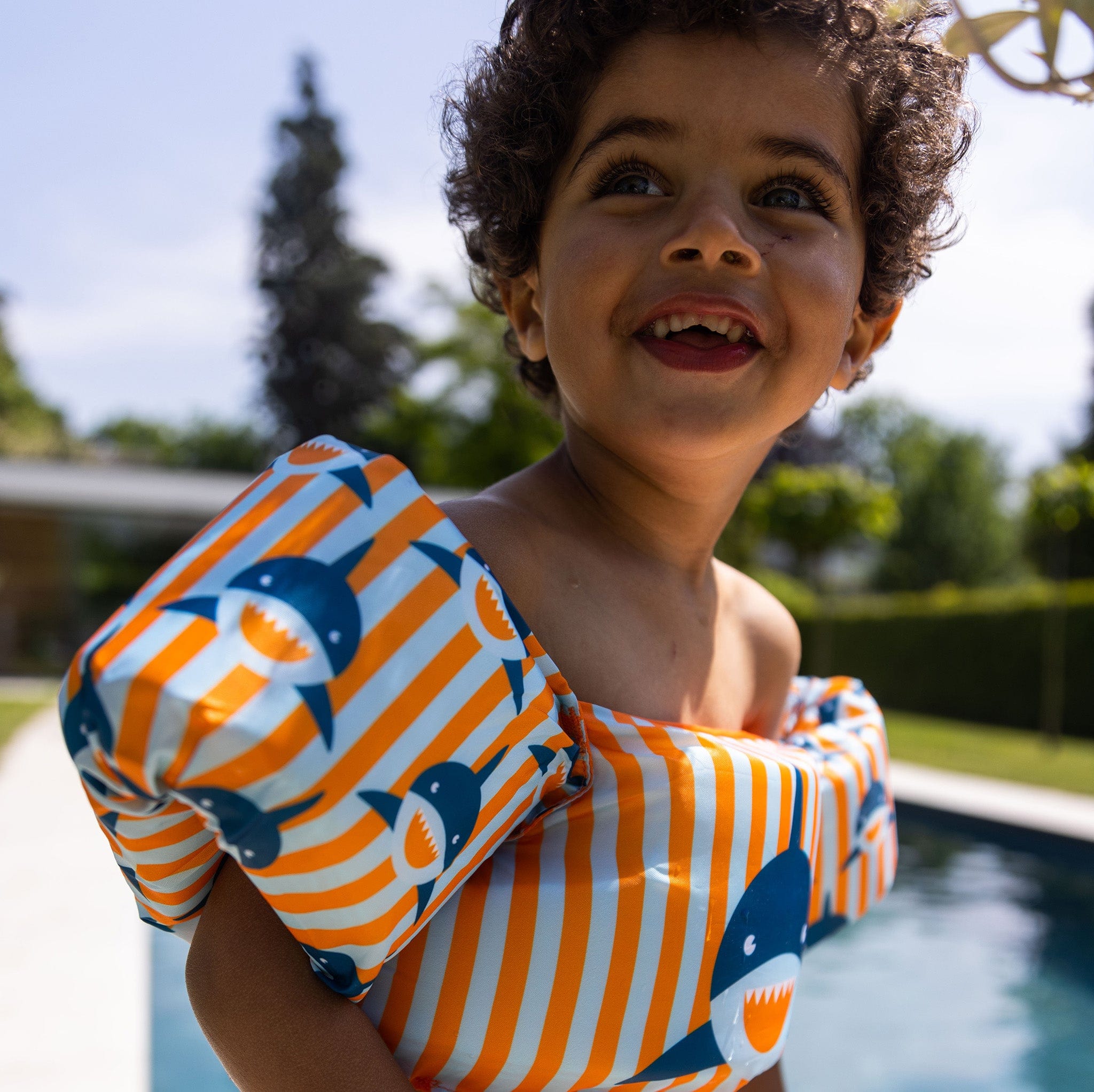 Puddle Jumper - Multicolor - Tropical Shark - 2/6 Years