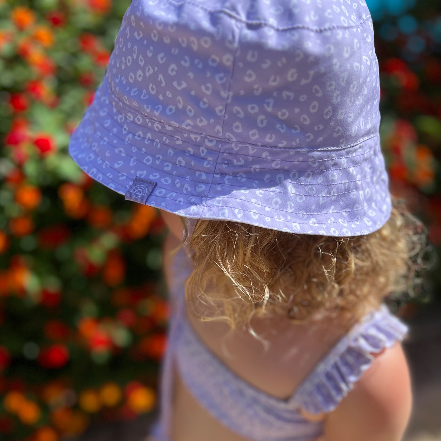 Sun Hat - Lila - Leopard