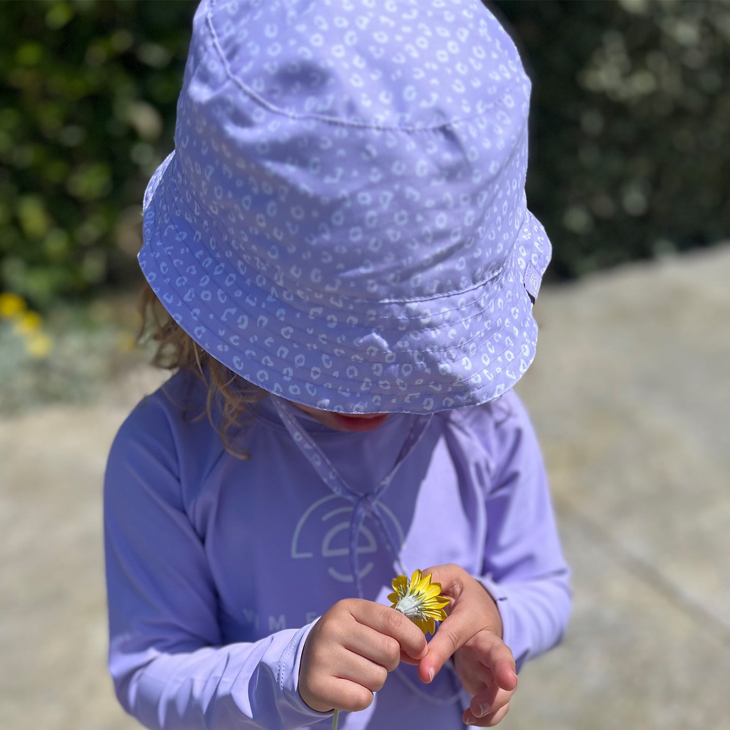 Sun Hat - Lila - Leopard