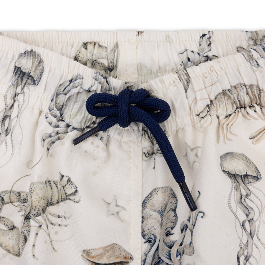 Swim Shorts - Green/White - Sea Life