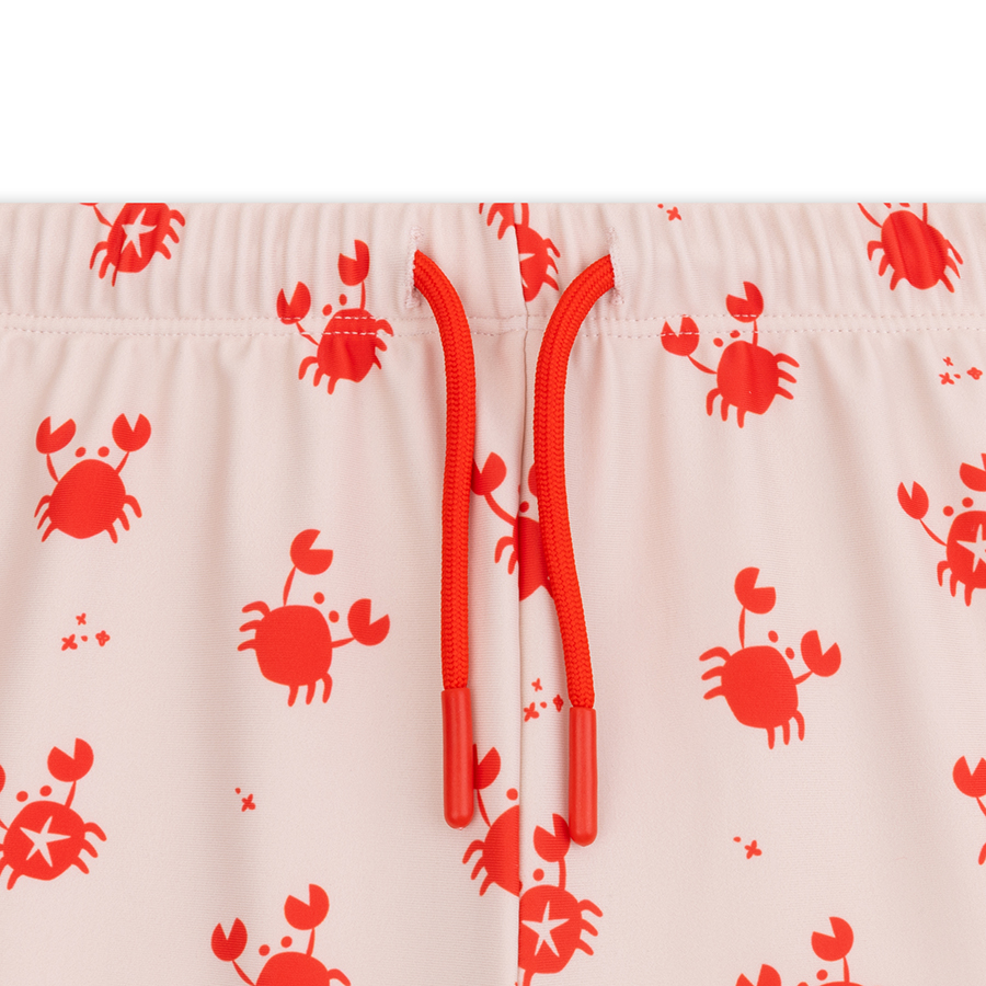 Swim Boxer - Beige/Red - Crabby