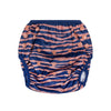 Swim Diaper - Blue/Orange - Vibrant Stripes