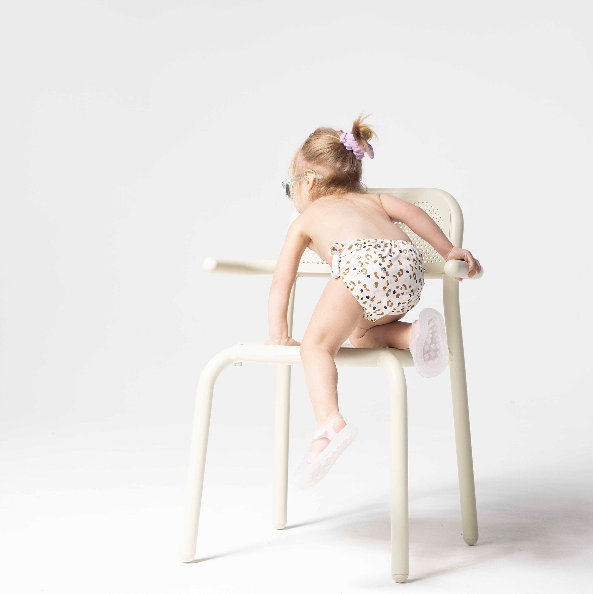 Swim Diaper - Khaki - Leopard