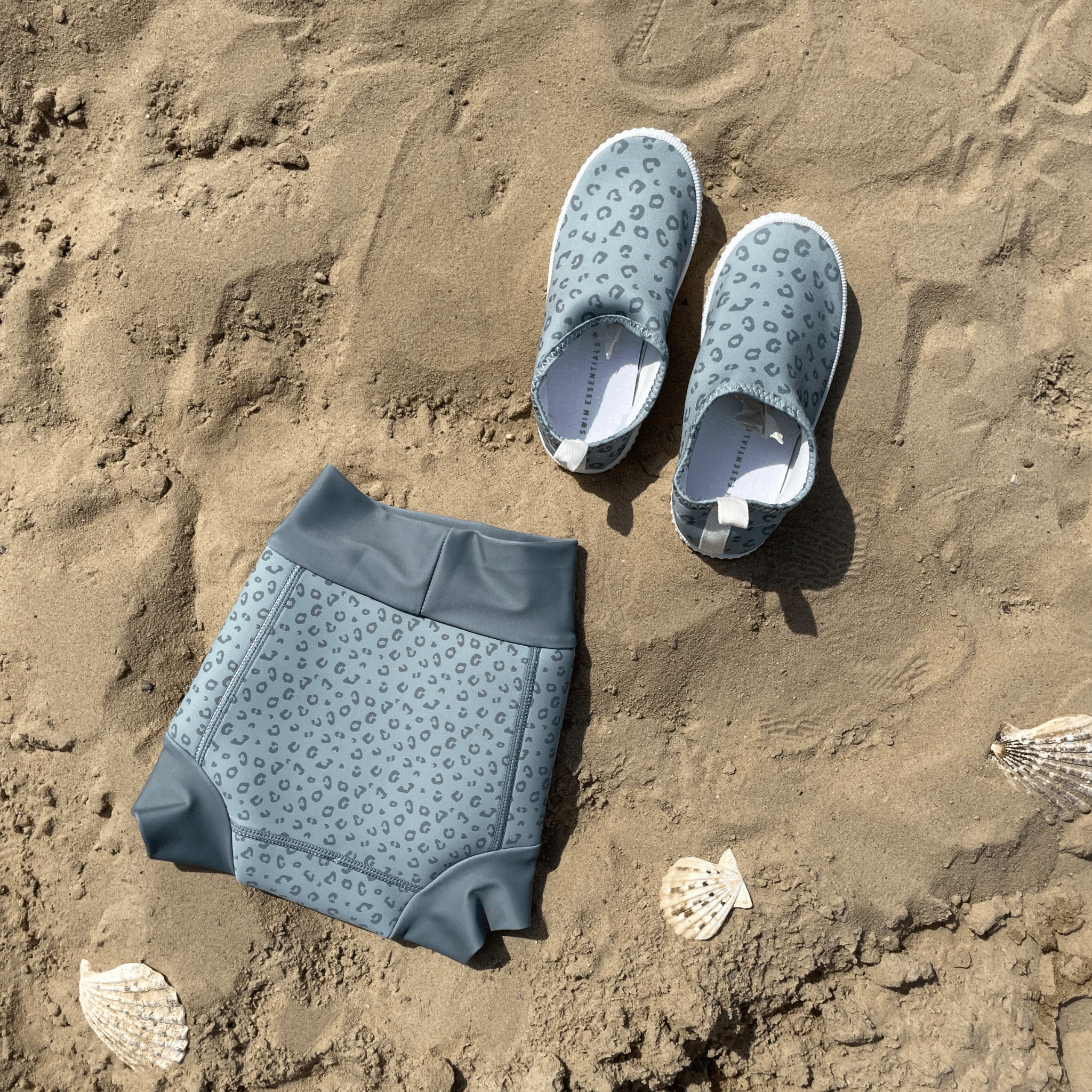 Swim Diaper - Neoprene - Green - Leopard