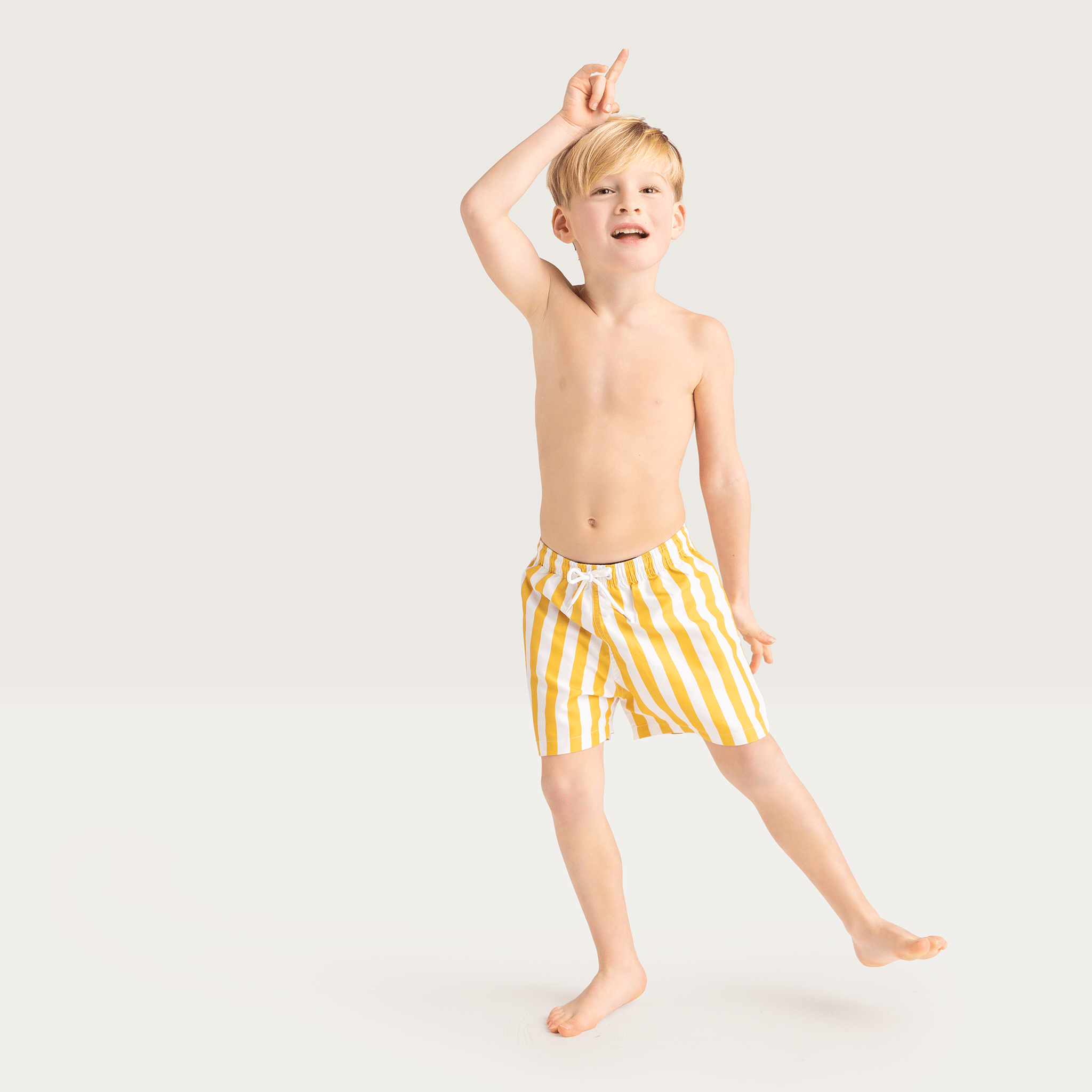 Swim Shorts - Yellow/White - Flow