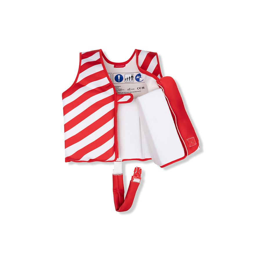 Swim Vest - Red/White - Crabby