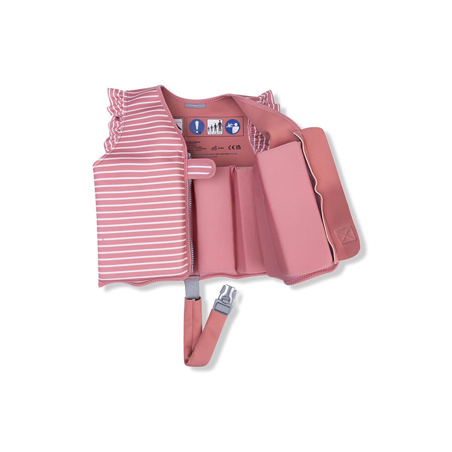 Swim Vest - Red/White - Daisy Flower