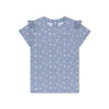 Swimming T-Shirt - Short Sleeve - Blue - Daisy Flower