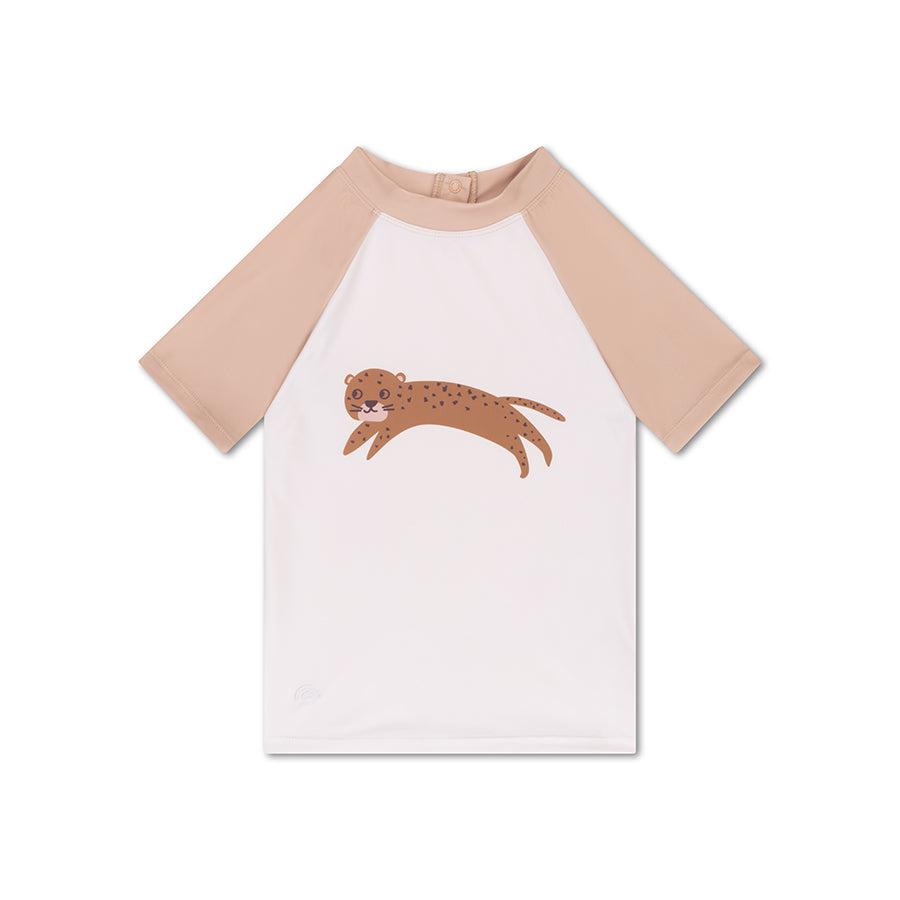 Swimming T-Shirt - Short Sleeve - Brown - Roamer