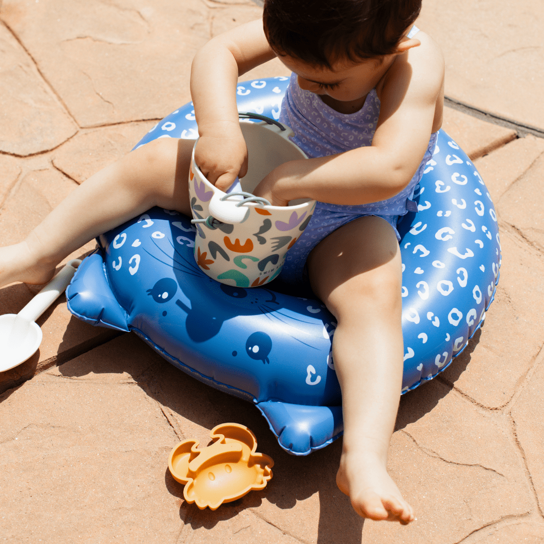 Swim Ring Animal - Blue - Leopard - Ø 55 cm