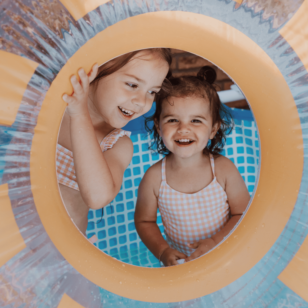 Swim Ring - Yellow/White - Sunshine - Ø 105 cm