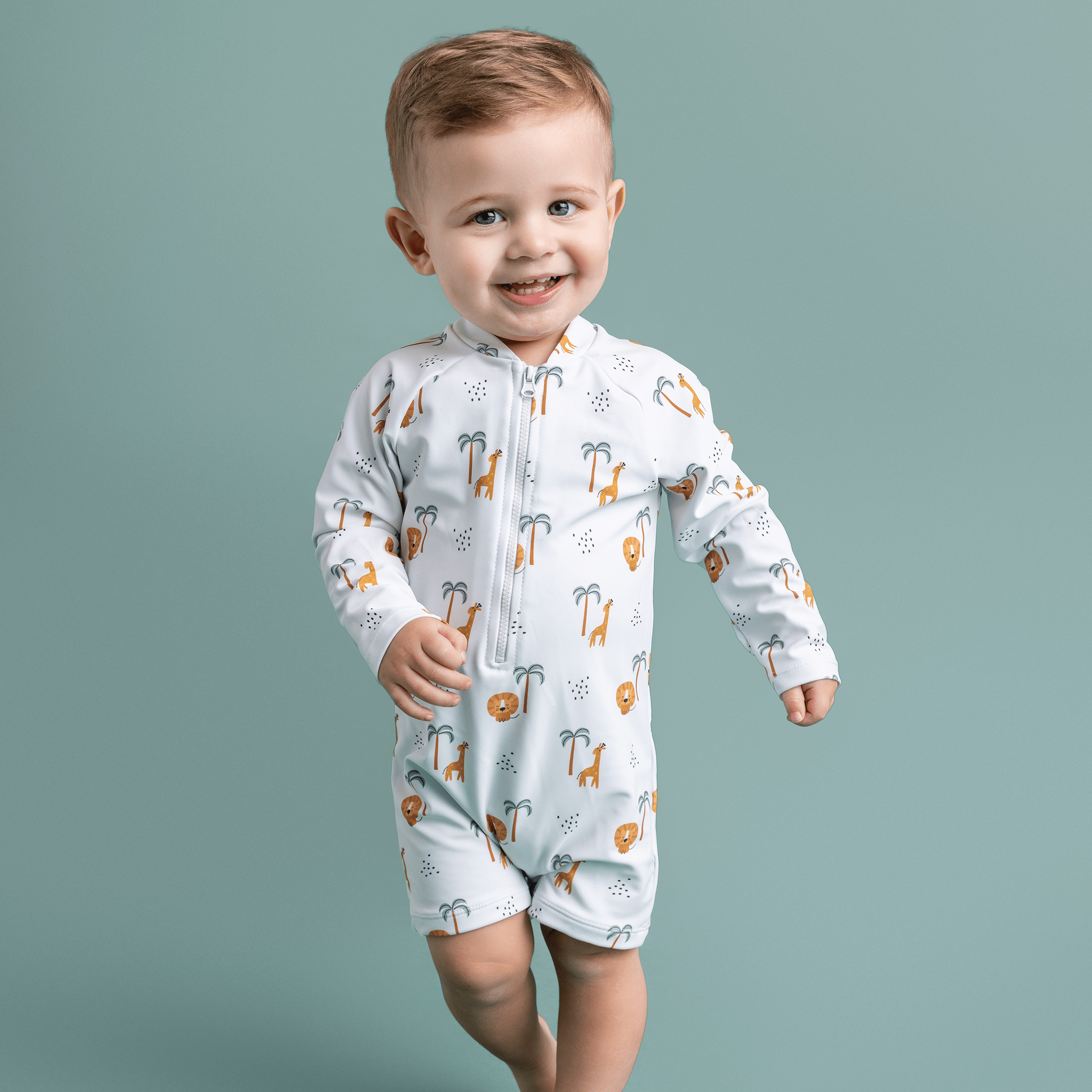 UV Swimsuit Boys - Multicolor - Jungle