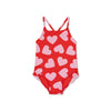 Swimsuit Girls - Red - Hearts