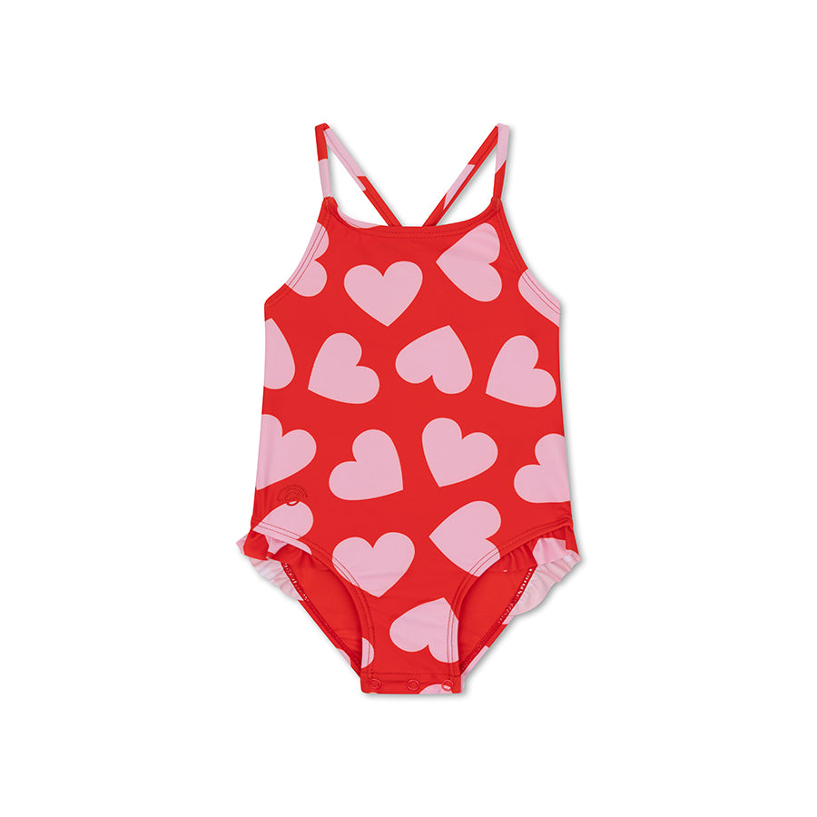 Swimsuit Girls - Red - Hearts