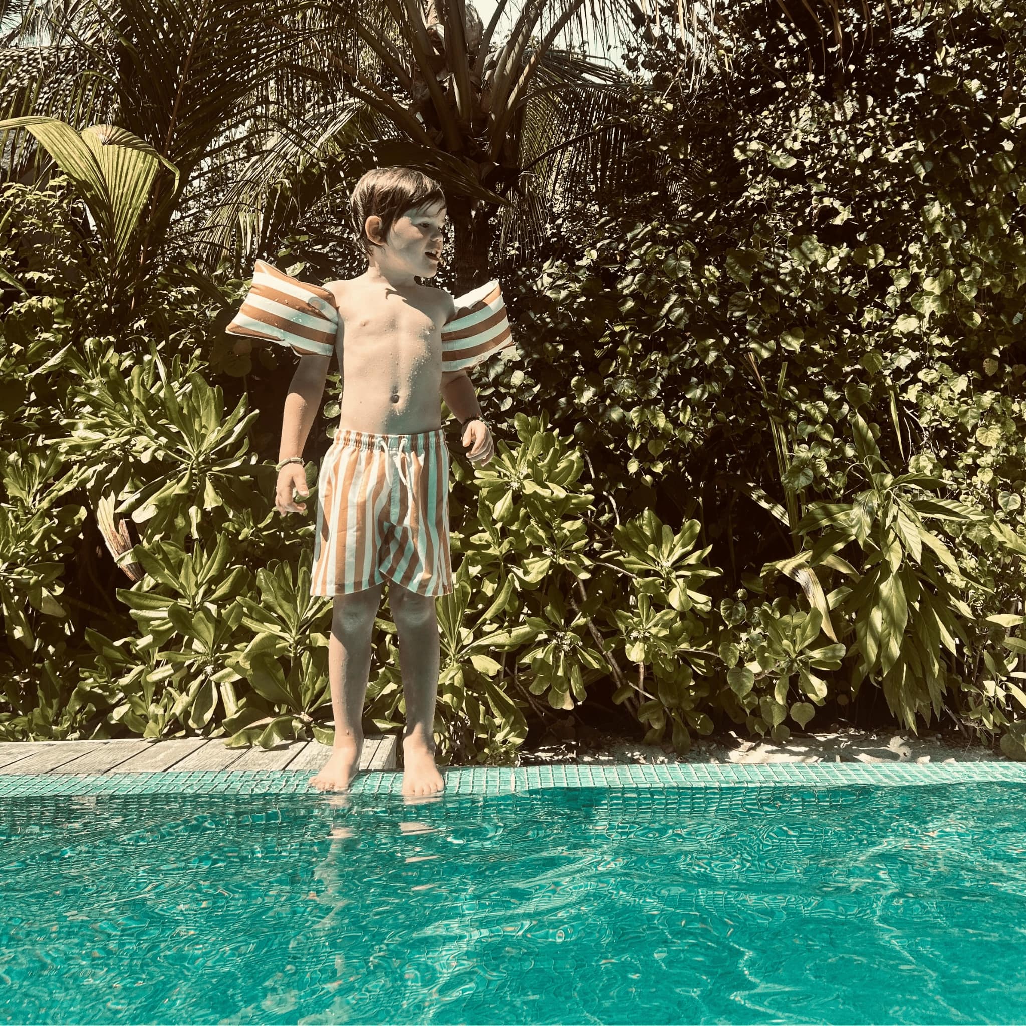 Arm Bands - Brown/White - Flow