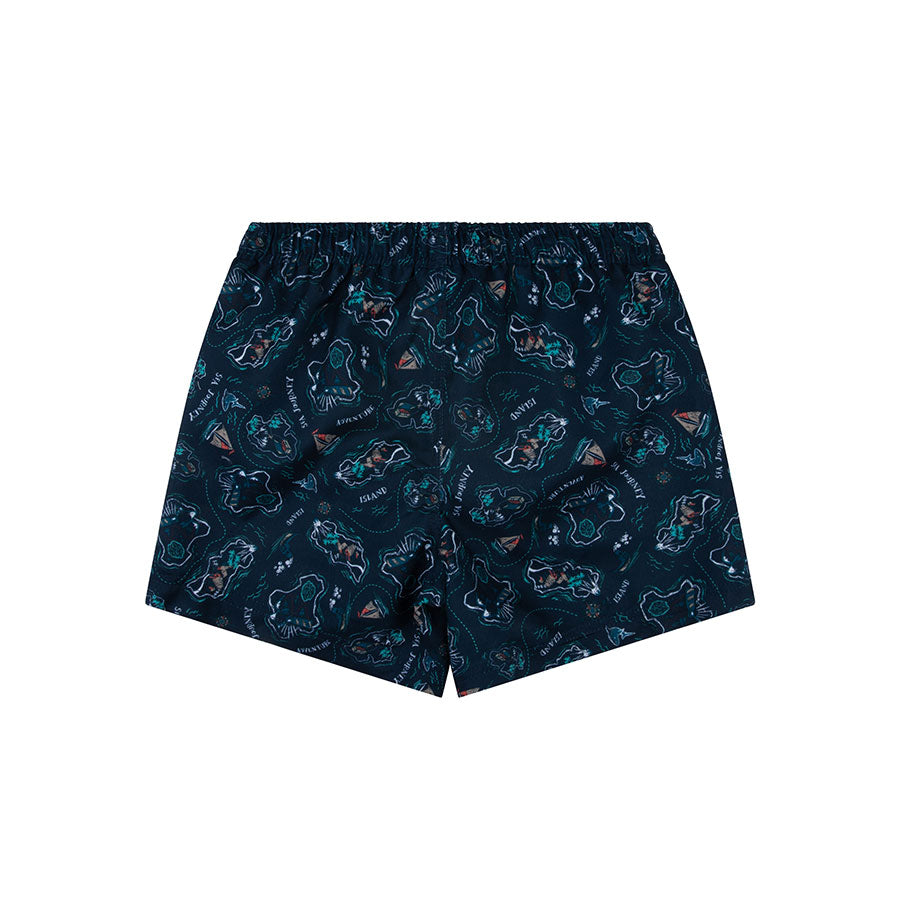 Swim Shorts - Dark Blue - Islands
